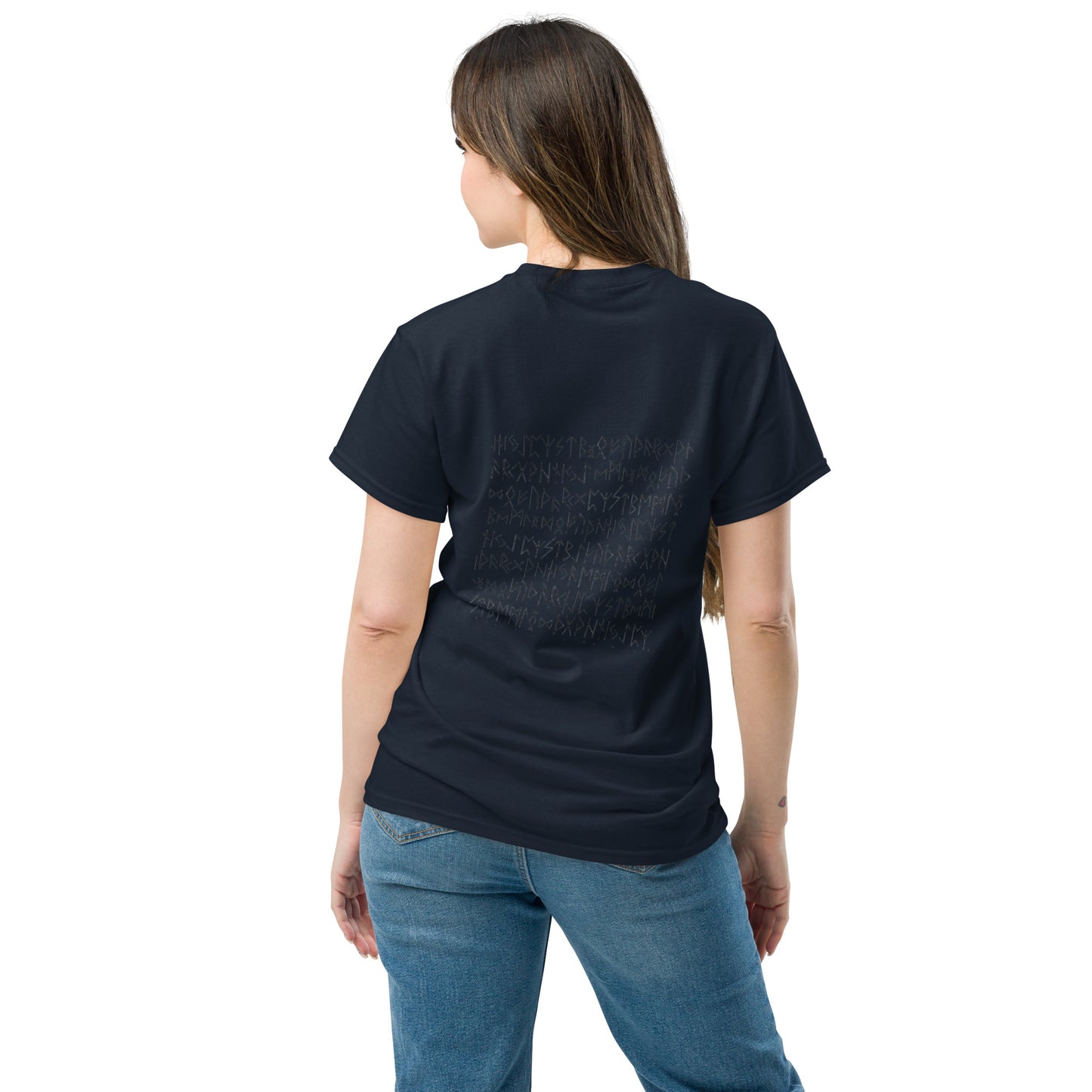 Unisex classic tee Nordic words reverse