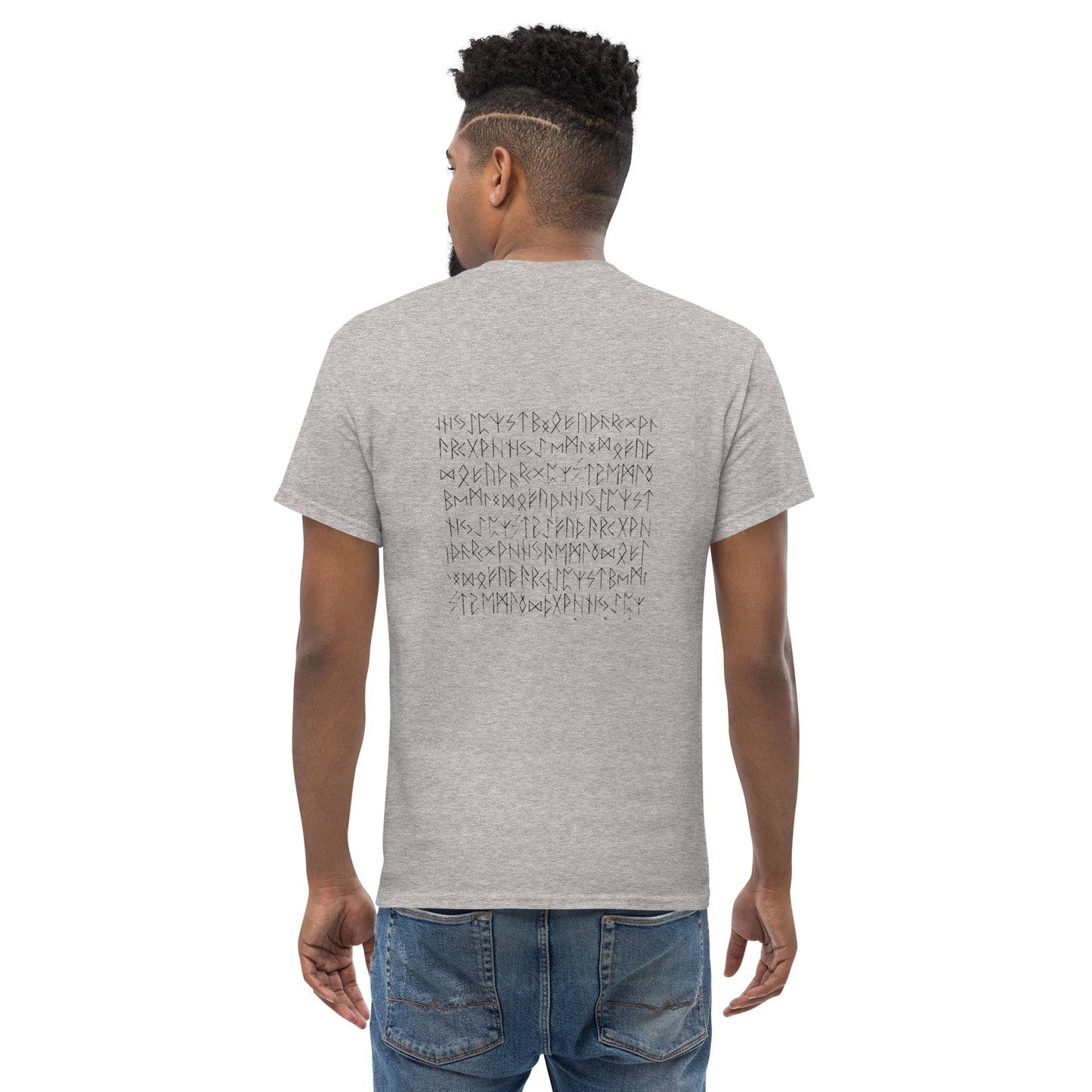 Unisex classic tee Nordic words reverse