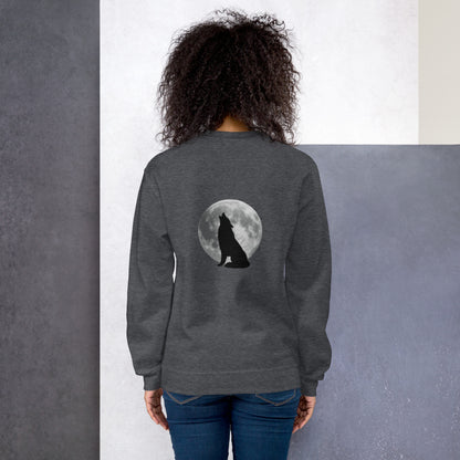 Unisex Sweatshirt wolf reverse