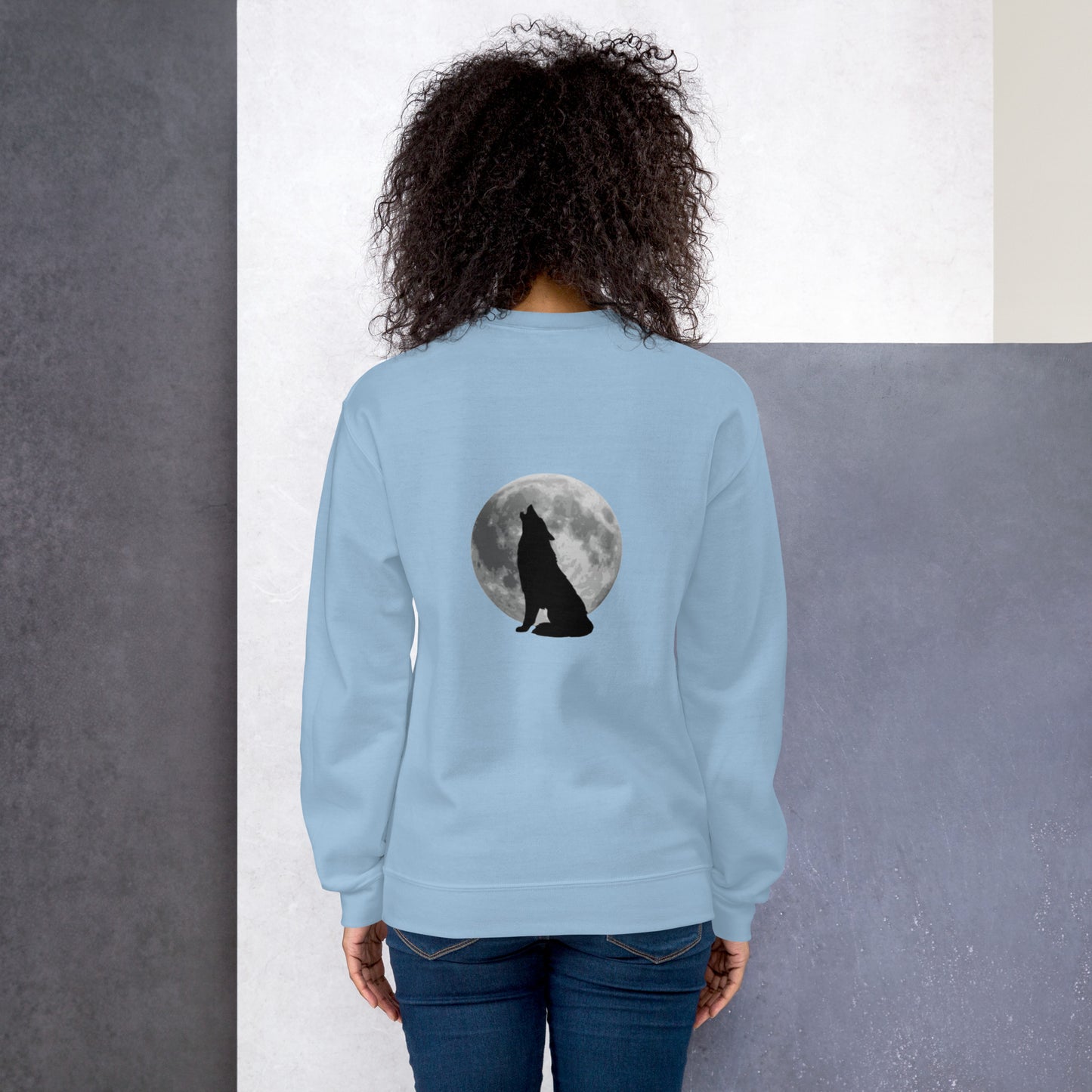 Unisex Sweatshirt wolf reverse