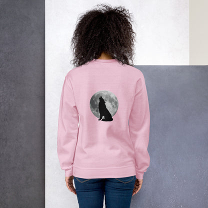 Unisex Sweatshirt wolf reverse