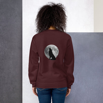 Unisex Sweatshirt wolf reverse