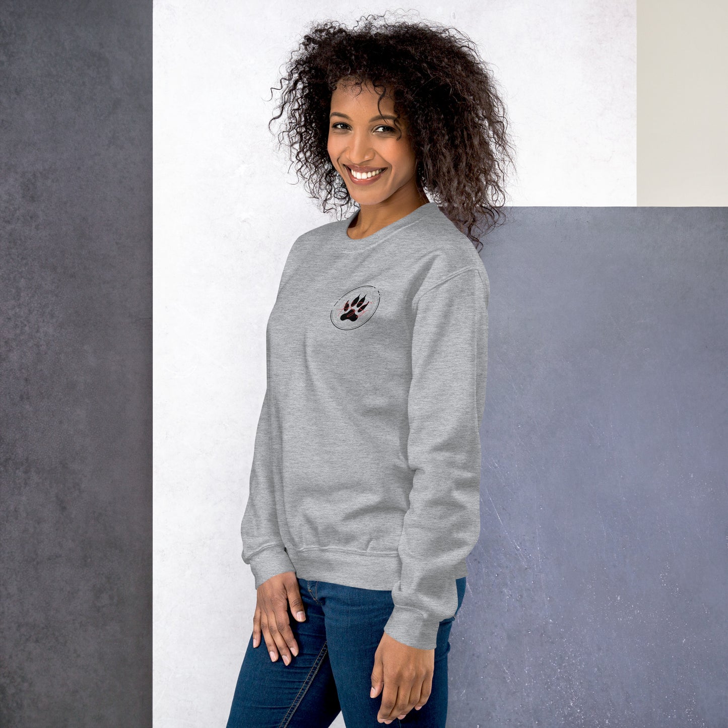 Unisex Sweatshirt wolf reverse