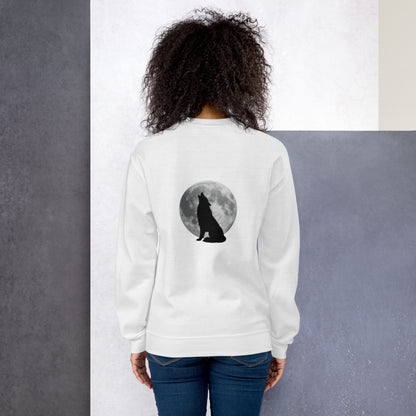 Unisex Sweatshirt wolf reverse