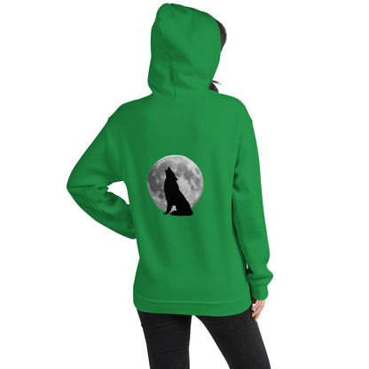 Unisex Hoodie wolf reverse