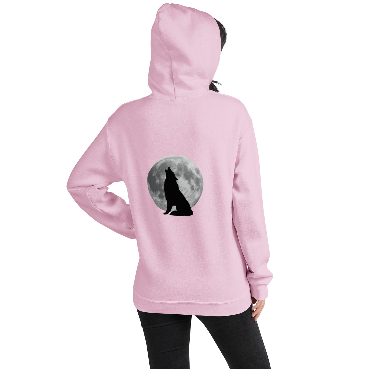 Unisex Hoodie wolf reverse