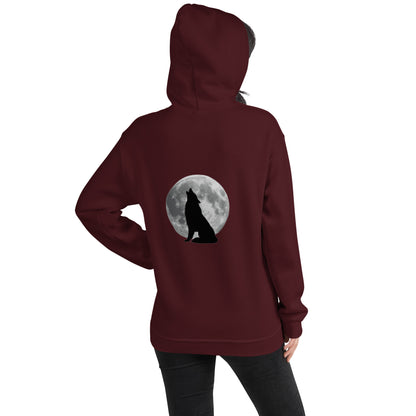 Unisex Hoodie wolf reverse