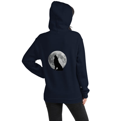 Unisex Hoodie wolf reverse