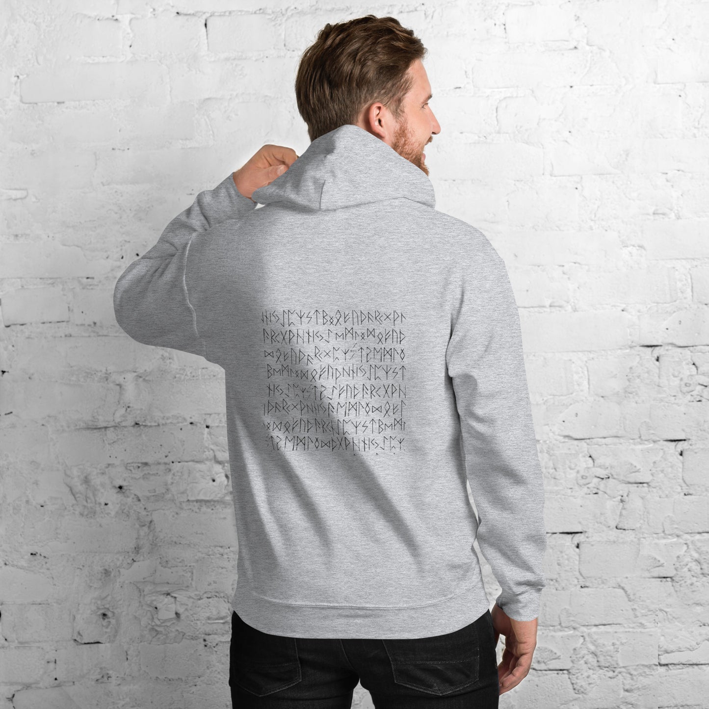 Unisex Hoodie nordic words reverse