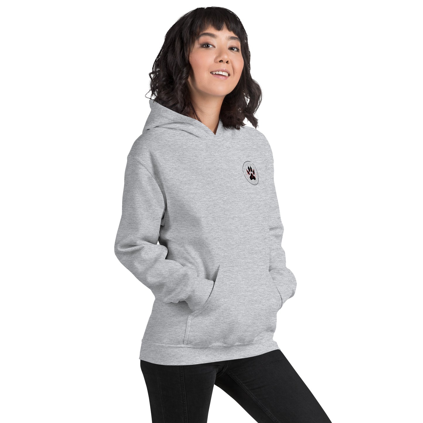 Unisex Hoodie wolf reverse