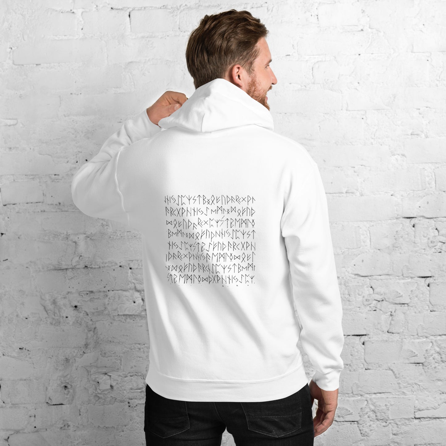 Unisex Hoodie nordic words reverse